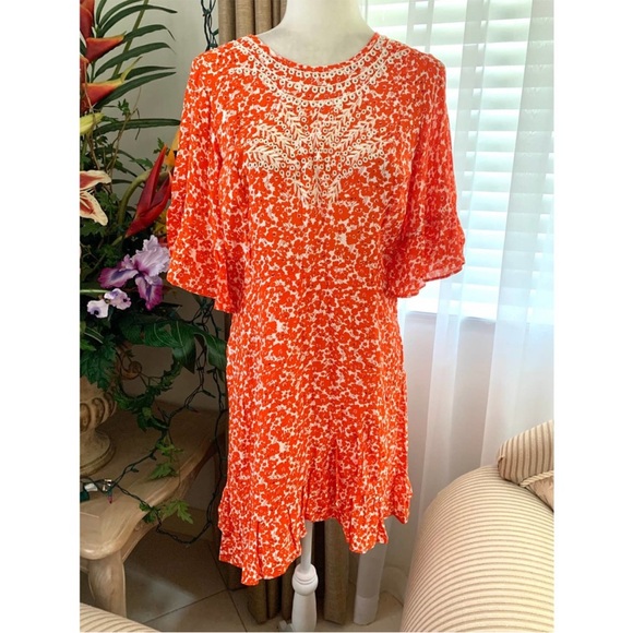 Anthropologie Ranna Gill Midtown Embroidered Dress - Picture 8 of 10